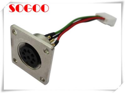 Flange Chassis AISG RET Cable Connector 8p Female Cable Assembly Lumberg 0308-2-08-1