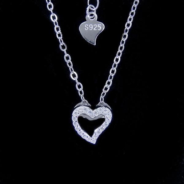 Ожерелье шкентеля клевера лист ожерелья 4 Зирконя сияющего серебра ювелирных изделий кубическое