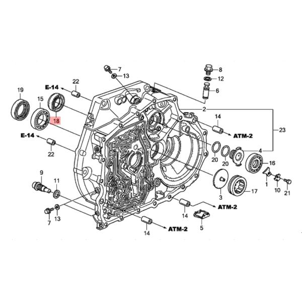 Металл и резина Ручная трансмиссия Выходное уплотнение вала для 91206-PHR-003 Honda Civic