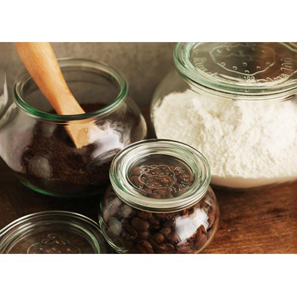 Большой живот формирует материал боросиликата Sealable стеклянного опарника варенья меда лимона опарников высокий