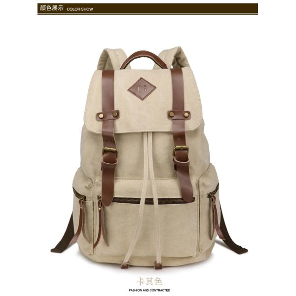 New canvas shoulder bag men and women casual canvas bag tide backpack schoolbag bag Europe