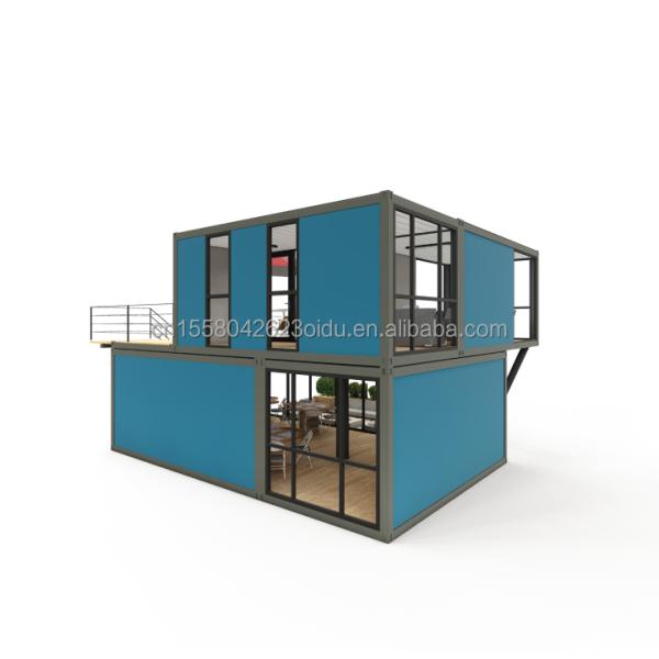 Modular Steel Buildings Hotel Container Houses Movable Prefab 40ft Shipping Fast Food Container Restaurant Cafe Coffee Shop and Bar