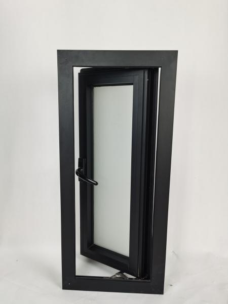 Modern House Window Hurricane Impact Tempered Glass Double Glazed Aluminum Casement Window