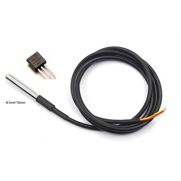 DS18B20 Digital temperature sensor Water heater IP68 waterproof temperature sensor