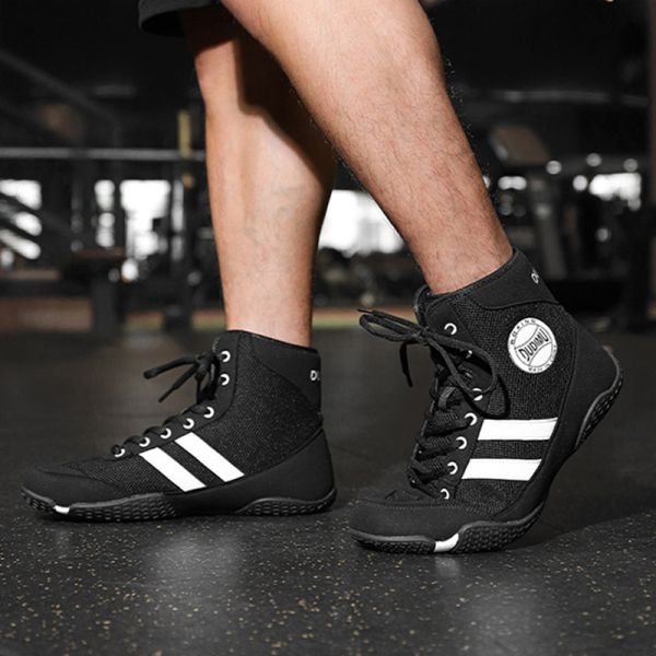 Men Shoes Professional Fashion Indoor Gym Training Fitness Combat Wrestling Shoes
