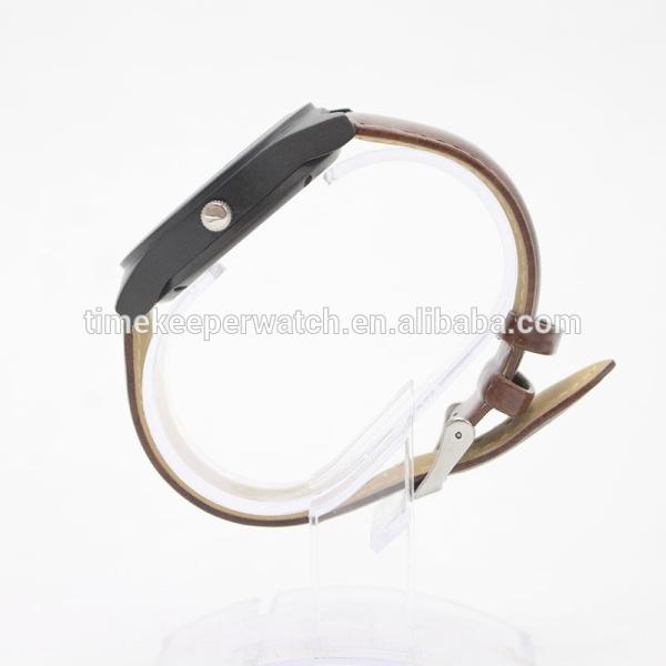 charm wood watches with your logo , leather wood wristwatches oem ,wholesale in China .