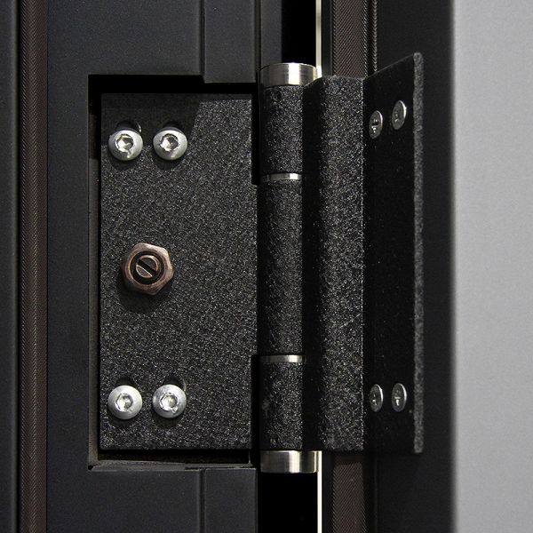 Manual Operation Steel Minimalist Main Door With Wrought Iron Decor