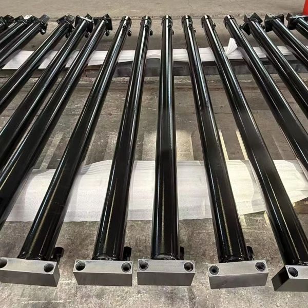 Steel Hard Chrome Plated Telescopic Single Acting Hydraulic Cylinder For Dump Truck Forklift