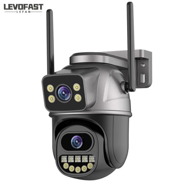 Dual Lens WiFi CCTV Camera Monitor 360 Degree Remote Outdoor Night Vision 4G Photography Camera