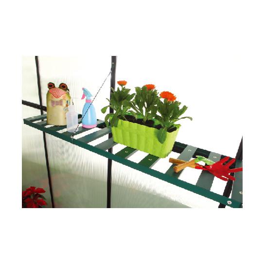 L120 X W30cm Aluminum Greenhouse Hanging Shelves 1.0mm
