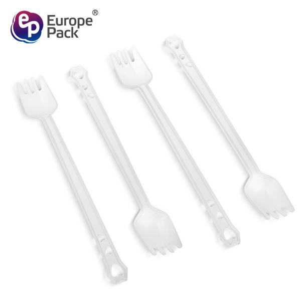 2019 eco friendly disposable dessert supplies new design fork with 3 holes