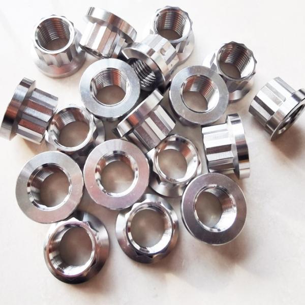 Universal Nuts 1/2-20 Thread 12 Point 9/16 Socket Size Titanium GR5 6AL-4V Year Universal Purpose for Replace/Repair 6AL-4V