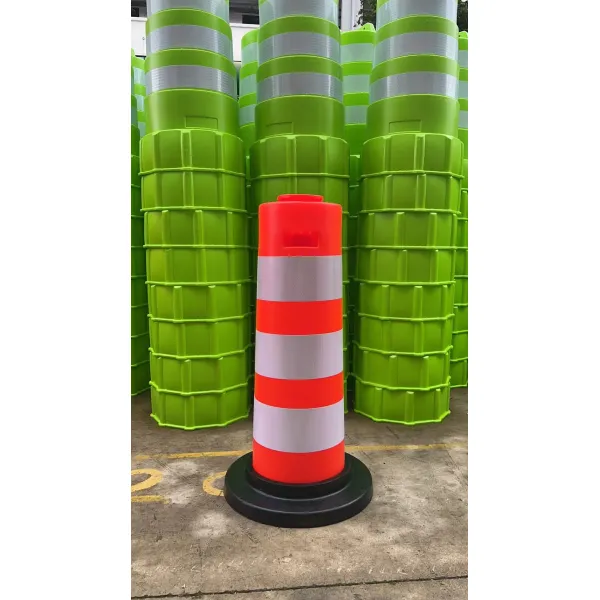 Stackable Reflective PE Traffic Drum Road Safety Barrel for Crash Protection