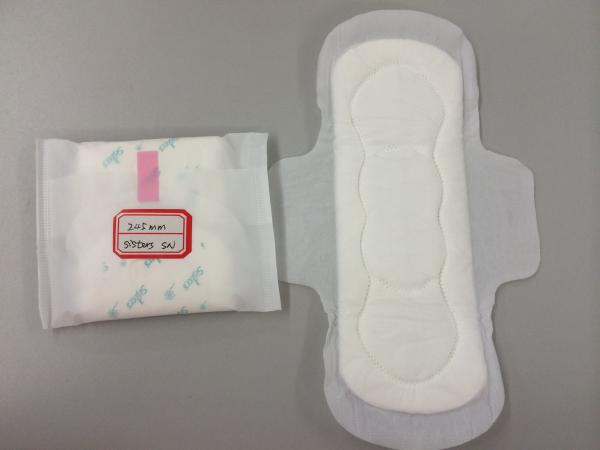 As almofadas sanitárias de bambu ervais diluem Maxi Pads With Cottony Cover Wingless