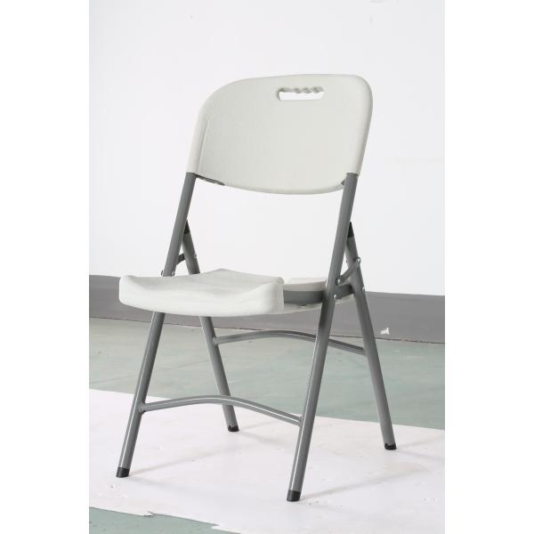 Strengthened Plastic Folding Chairs 5.5cm Thickness Two Bars Under Seat