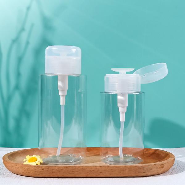 PP Plastic Screw Cap Makeup Remover Bottle with Flip Top