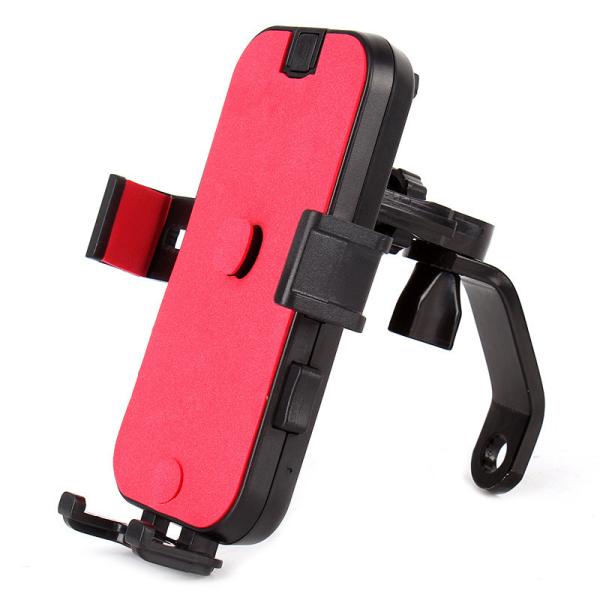 180g PDA Motorcycle Iphone Holder , 360degree Double Usb Motorbike Mobile Phone Holder