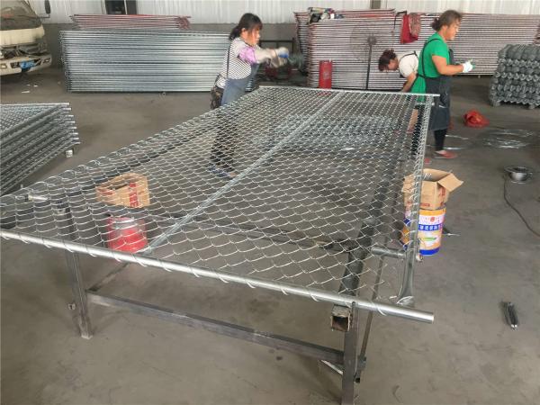 chain link temporary construction fence panels 6FT X 10F Mesh 2 3/8  x 2 3/8 ( 60mm x 60mm ) x 12 gauge wire