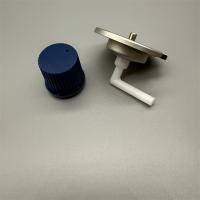 Industrial-grade stainless gas canister valve for HVAC technicians with safety lock-out