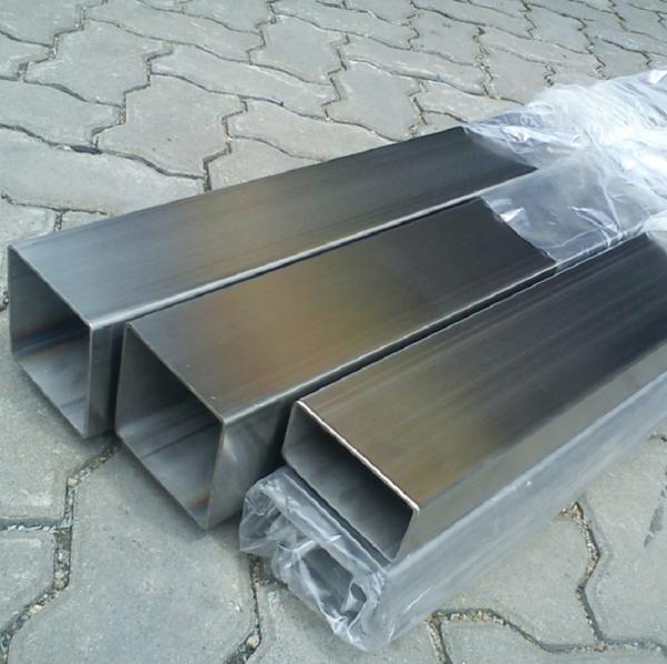 Seamless Rectangular Stainless Steel Pipe Tube 1.9mm 904L AISI ASTM BA
