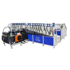 Hwahsi Fully Automatic IBC Tube Pressing and Forming Machine with Hydraulic Pressing and Pipe End Shrinking for Stainless Steel Frame