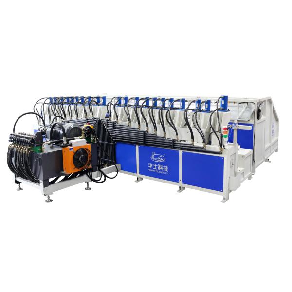 Hwahsi Fully Automatic IBC Tube Pressing and Forming Machine with Hydraulic Pressing and Pipe End Shrinking for Stainless Steel Frame