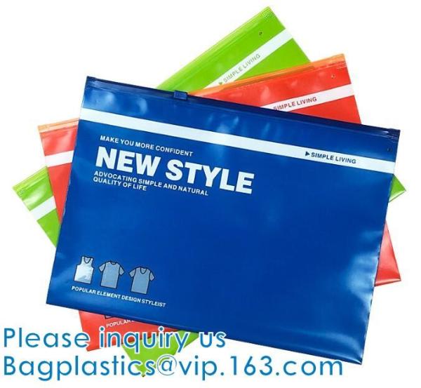 Zipper Top Apparel Bags, Clothing, Shoes, Underwear, Garment. Bikini Swimwear Packing Bag. EVA Slide Bags