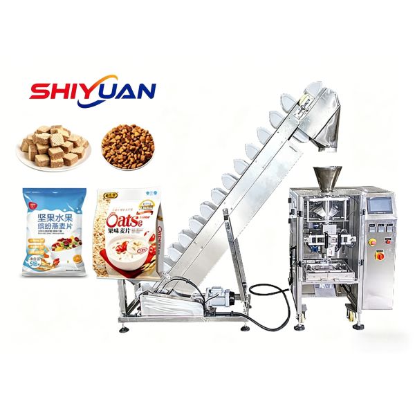 Automatic Weighing Oatmeal Packaging Machine 3KW Rice Packaging Machine
