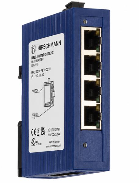 Hirschmann SPIDER 4TX/1FX-SM EEC Industrial Switch – 4-Port Copper + 1-Port Single-Mode Fiber for Long-Distance Automation
