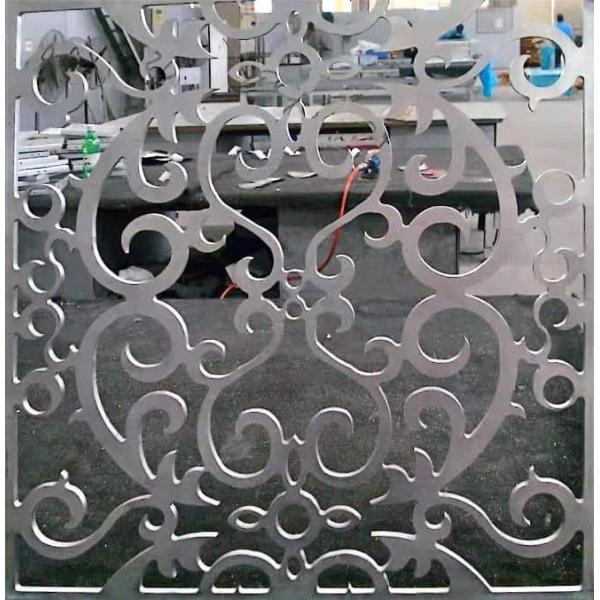 Алюминиевый металл, машрабия, архитектурный экран, сложные геометрические исламские узоры.