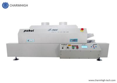 T960 forno infravermelho do Reflow de SMT do ar quente do diodo emissor de luz 4.5kw, solda do diodo emissor de luz BGA SMD de 960mm*300mm