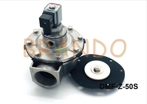 Valve pneumatique en aluminium d'impulsion de solénoïde taille de port de 2 pouces pour le dépoussiérage