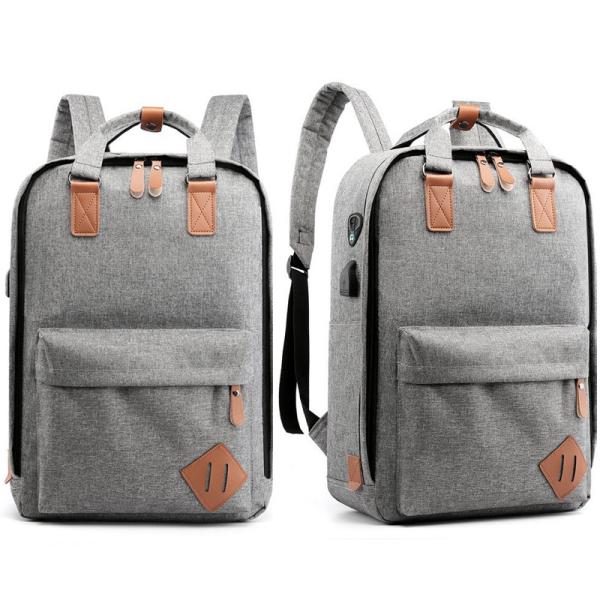 Grey Business Backpack Sets 43cm Usb Charging 3 In 1 Backpack ISO