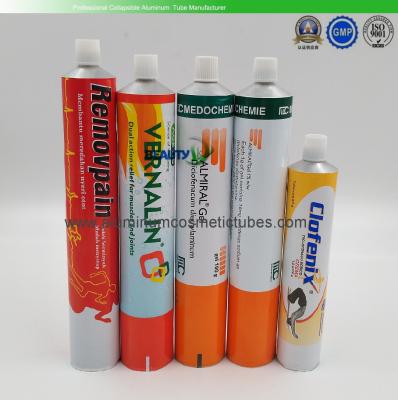 Recyclable Collapsible Tubular Containers , Makeup Metal Squeeze Tubes For Cosmetics