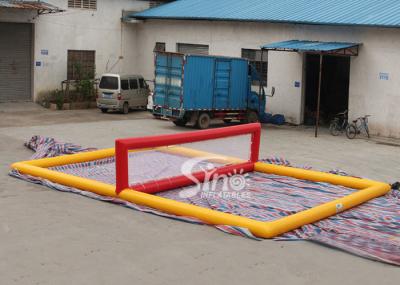 O gigante móvel que flutua a corte de voleibol inflável da água para adultos das crianças N molha entretenimentos