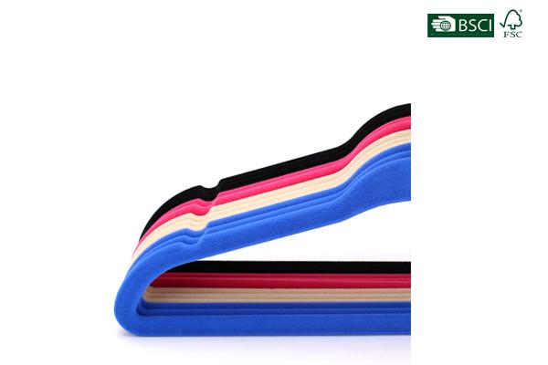 Betterall Wholesale Colorful Low-price Velvet Hanger with Skid-proof Shoulder