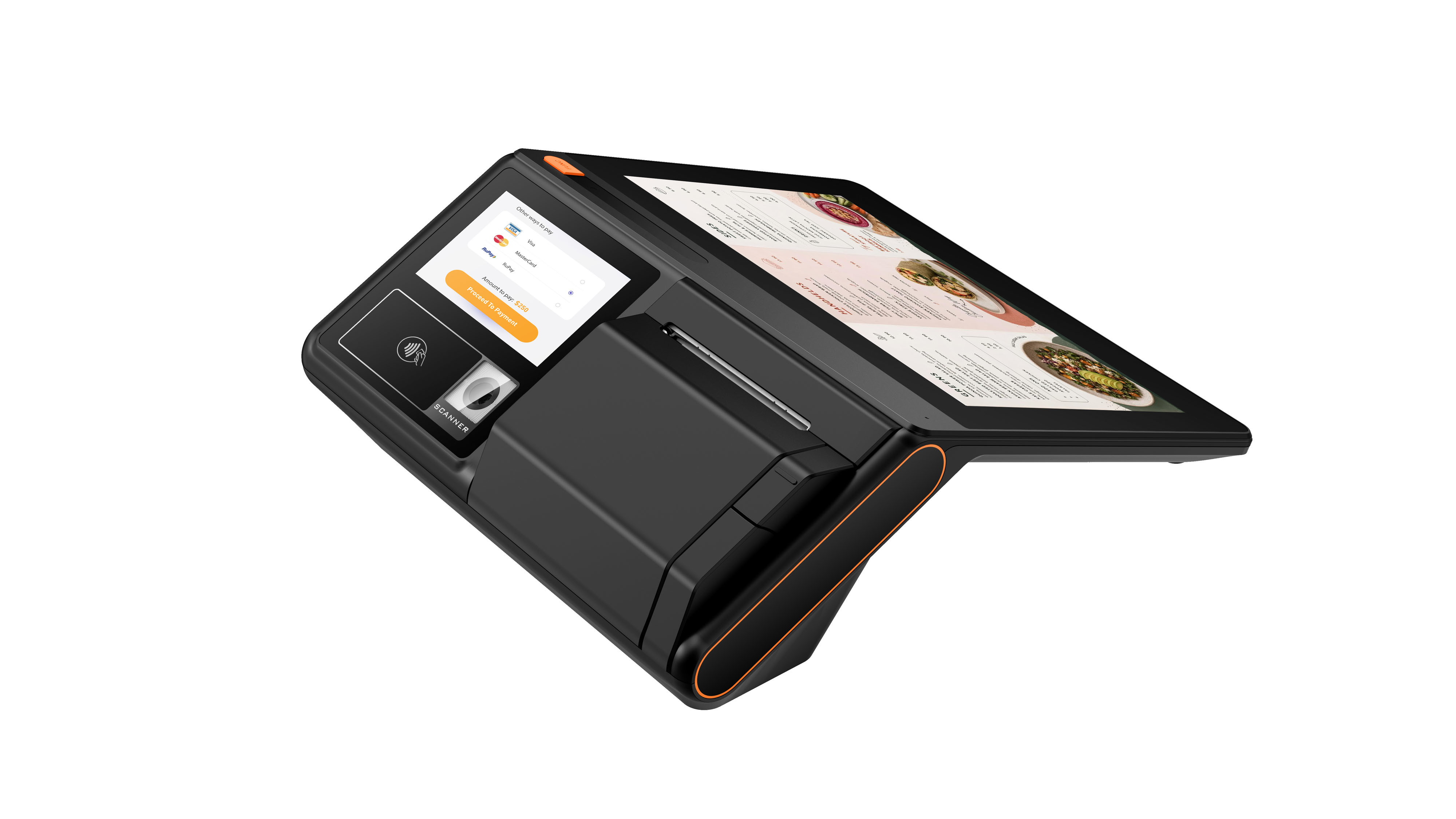 AMP 13 Smart Android POS Terminal Dual Touchscreen For Retail Hospitality