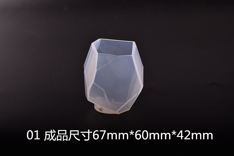 Crystal dropper cut surface stone silicone mold DIY handmade jewelry ornament mold 3D mold