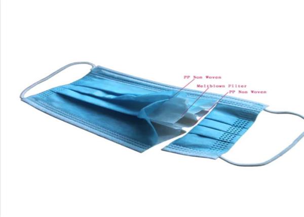 Non Woven Material 3 Layers Medical Mask 17.5x9.5cm Small Size Eco Friendly