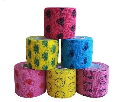 Cattle leg and hoof care cohesive bandage anti-slip bandage in custom size