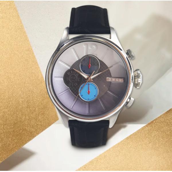 30mm Waterproof Men Slim Steel Quartz Watch Genuine Leather Band