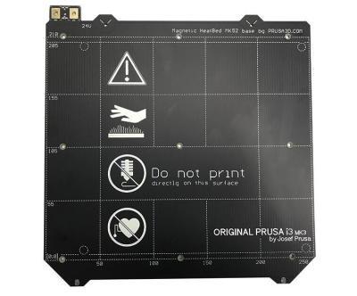 Placa de vidro do PWB da exposição de diodo emissor de luz da cola Epoxy FR-4, PWB da máscara da solda do preto de Matt