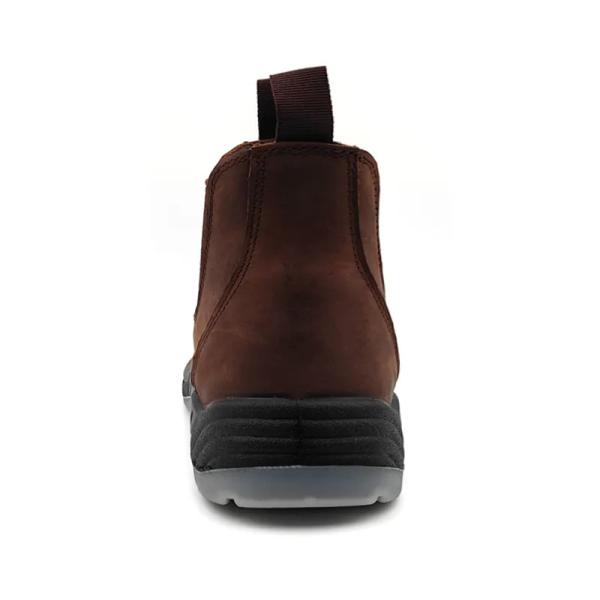 Brown Steel Toe Work Boots Mens Slip On Work Boot Anti Puncture