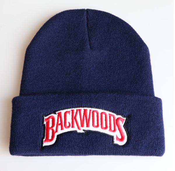 100% Acrylic Backwoods Warm Woolen Ladies Cap Embroidery Knitted Hip Hop Beanie Hat