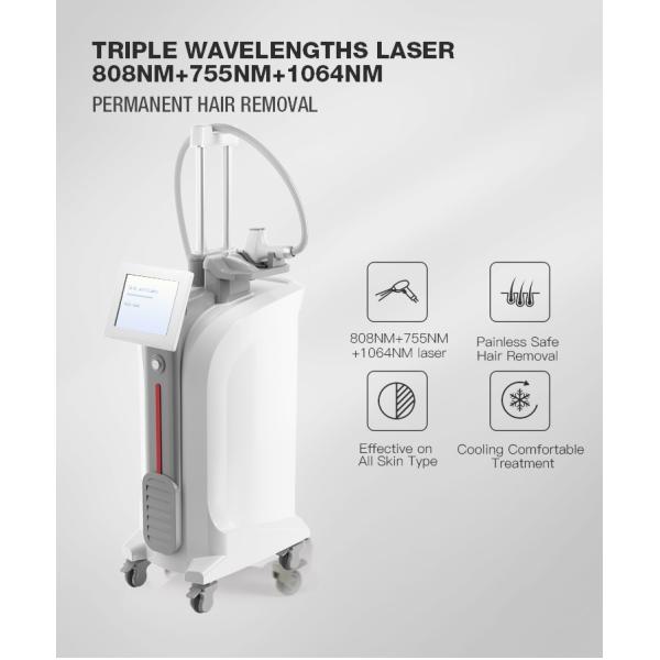 Магнитооптическая белизна машины 400W удаления волос лазера диода 755nm