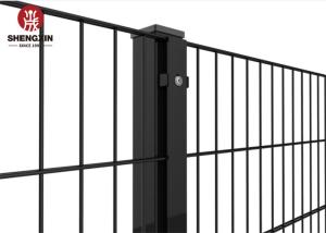 OD 40x60mm PVC Coated Chain Link Fence Double Wire Mesh Fence For Garden