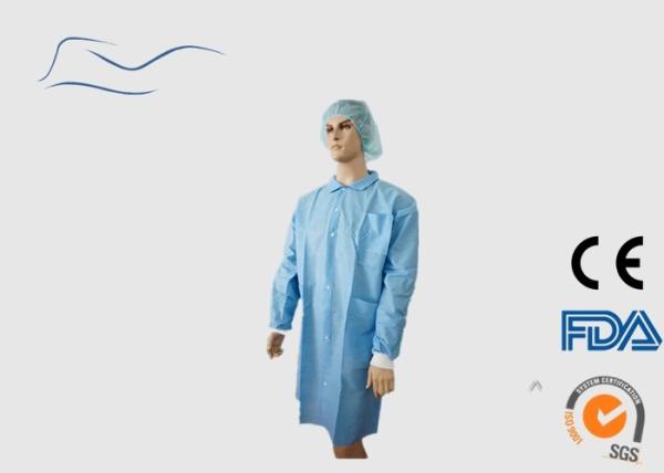 SMS Safety Wear Disposable Visitor Coats Various Size Ties On Neck / Waist