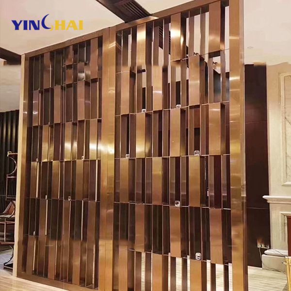 High Precision Stainless Steel Room Divider With PVD Coating Surface Finished