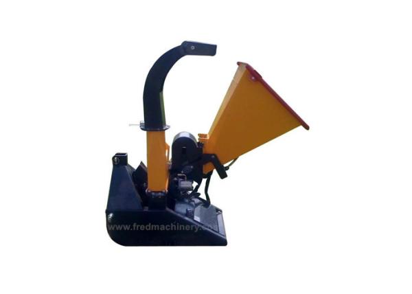 Heavy Duty 4 Inch Chipper Shredder , 3pt Wood Chipper With 2 Hydraulic Motors