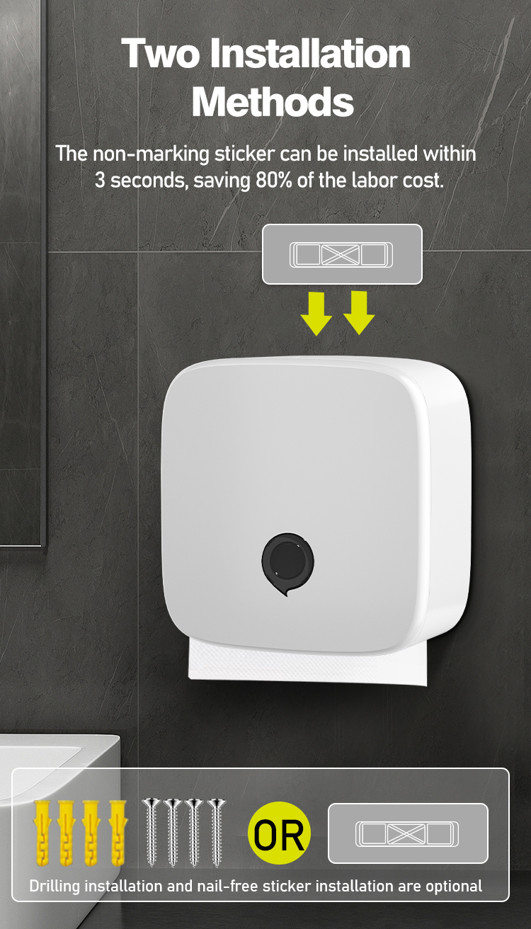 Plastic V Fold Manual Paper Dispenser Wall Mounted Modern Paper Towel Dispenser